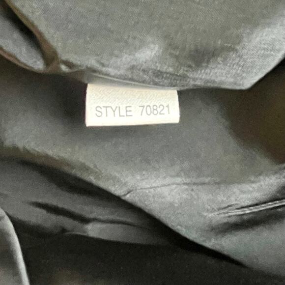 NWT‎ ANN TAYLOR PETITES Womens 14P Navy Blue 4 Button Blazer Linen Blend 70821 - Picture 6 of 6